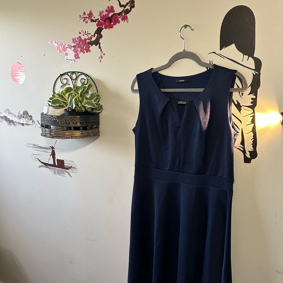 Deep Blue Midi Dress - Picture 2 of 7